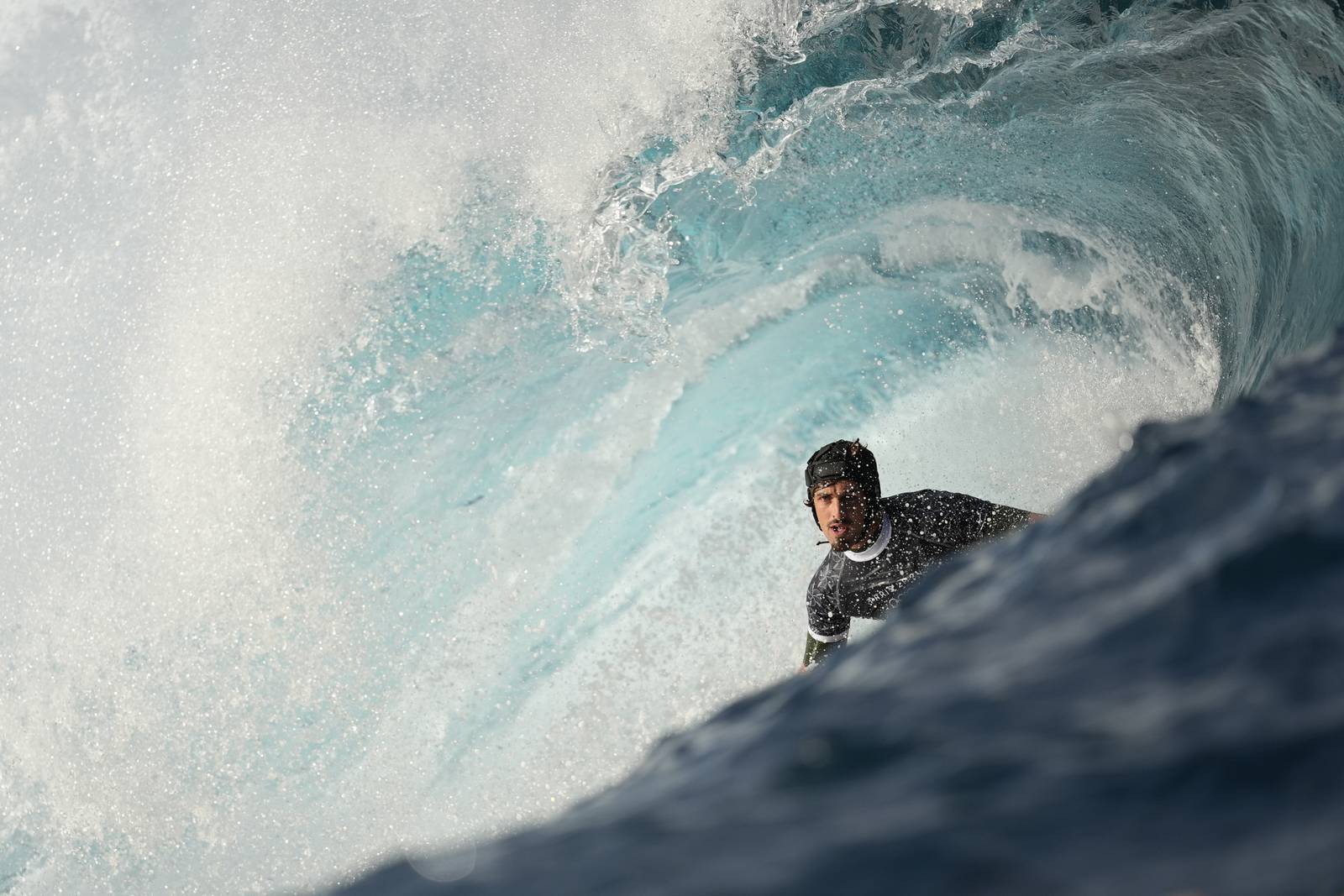 Surfers, staff and locals make final preparations in Tahiti before the