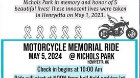 Families of victims killed in Henryetta mass murder gather at memorial motorcycle ride