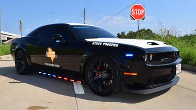 Dodge Hellcat seized in high-speed chase becomes police cruiser
