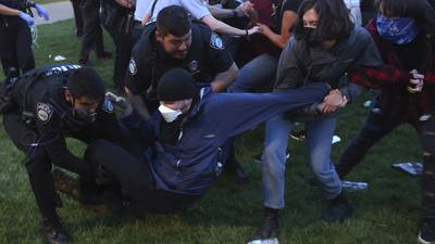 Campus anti-war protesters dig in nationwide as universities and police take action