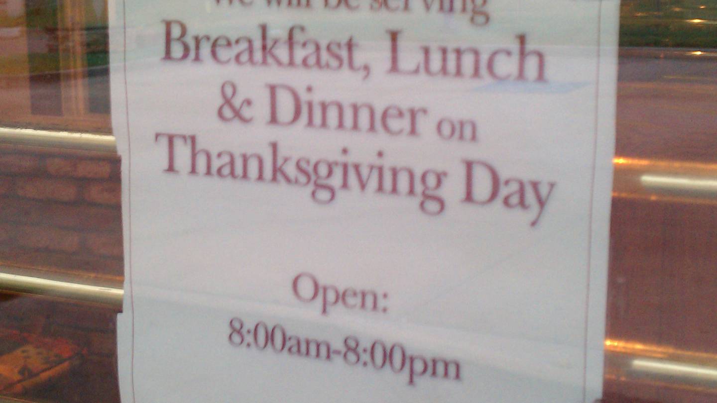Many Tulsa restaurants will be open and serving for Thanksgiving 102.