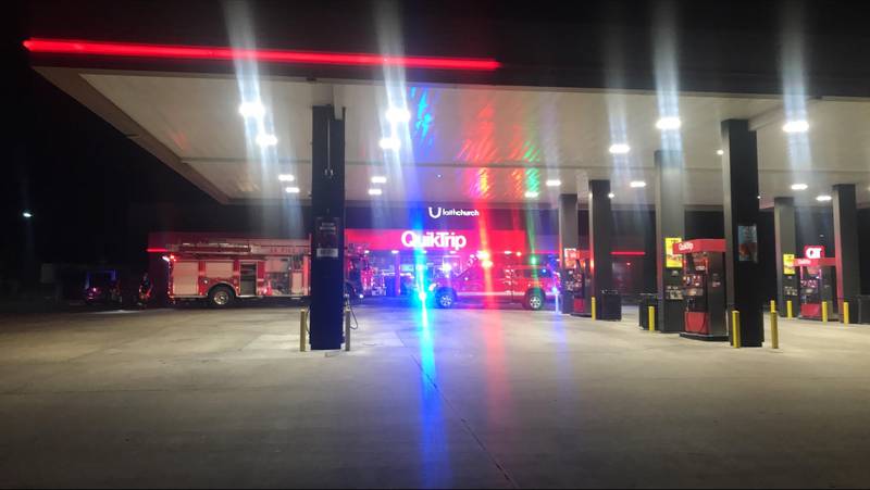 Tulsa police say a man tried to burn down the QuikTrip near 81st and Memorial early Monday Morning.