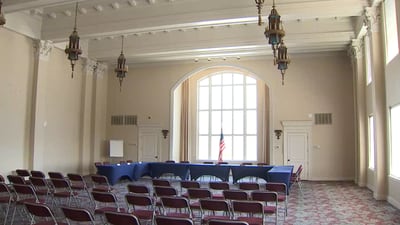 Photos: 70-year-old ballroom converted to board room in Creek County