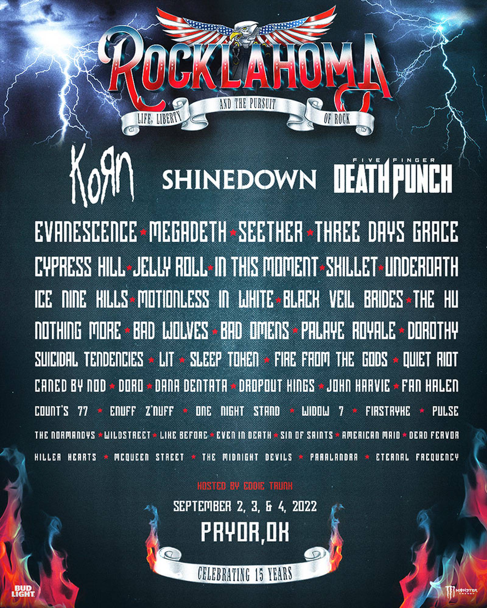 Lineup announced for 2022 Rocklahoma Festival in Pryor 102.3 KRMG
