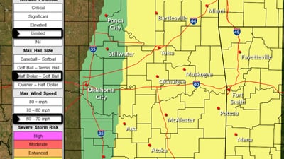 Severe thunderstorm threat continues through Friday