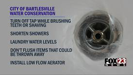 City of Bartlesville asks residents to limit water use as lake levels fall