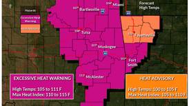 Excessive Heat Warning in effect, possibly record-breaking temperatures this afternoon