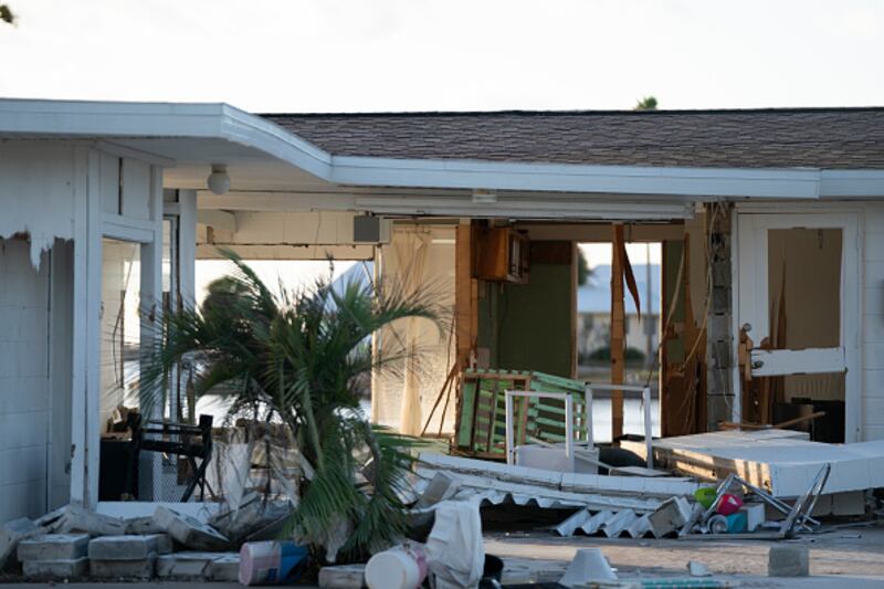 Damage left behind after Hurricane Milton