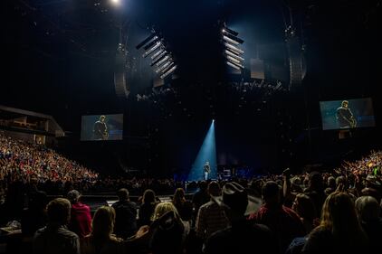 Check out all the photos from Blake Shelton's All For The Hall concert at the BOK Center on Saturday, March 30th.