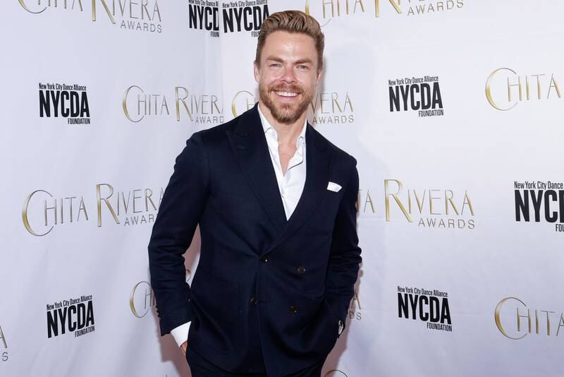 NEW YORK, NEW YORK - MAY 22: Derek Hough attends the Chita Rivera Awards 2023 at NYU Skirball Center on May 22, 2023 in New York City. (Photo by Jason Mendez/Getty Images)